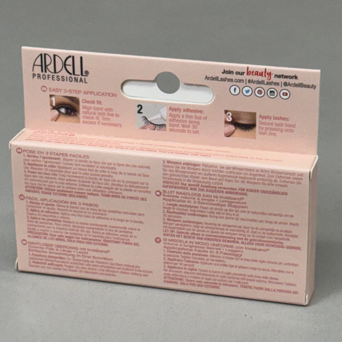 Ardell Naked Natural Lashes – Invisiband®, Black 420, 4 Pairs