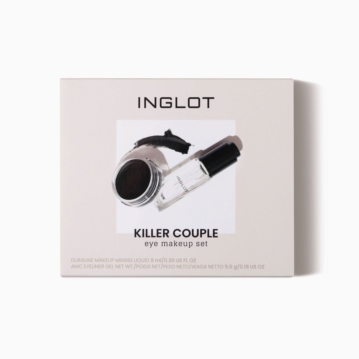 INGLOT eye makeup set packaging on a white background