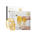 Silk Peptide EGF Intensive Gold Mask packaging with a hand holding a mask sheet.