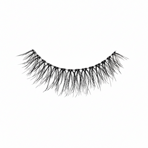 A single pair of black false eyelashes shown against a plain white background.
