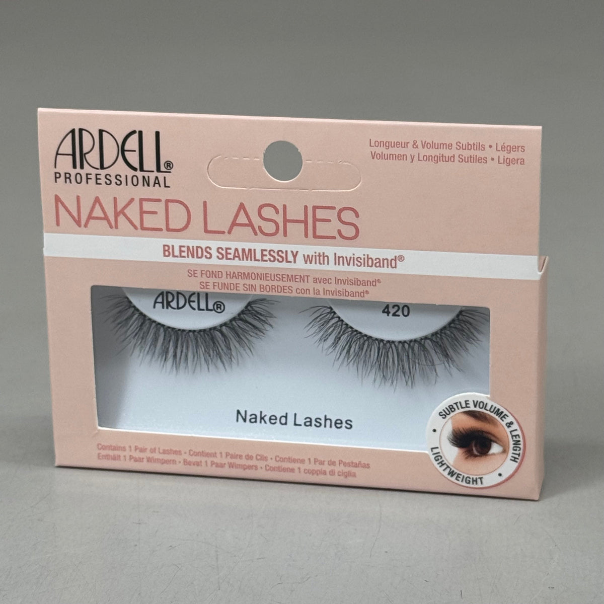 Ardell Naked Natural Lashes – Invisiband®, Black 420, 4 Pairs