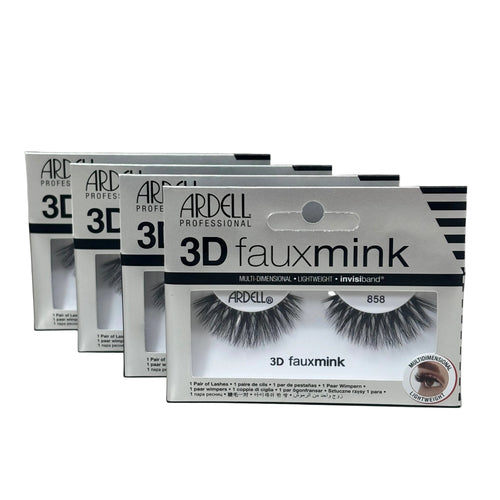 Ardell 3D faux mink false eyelashes packaging on a gray background