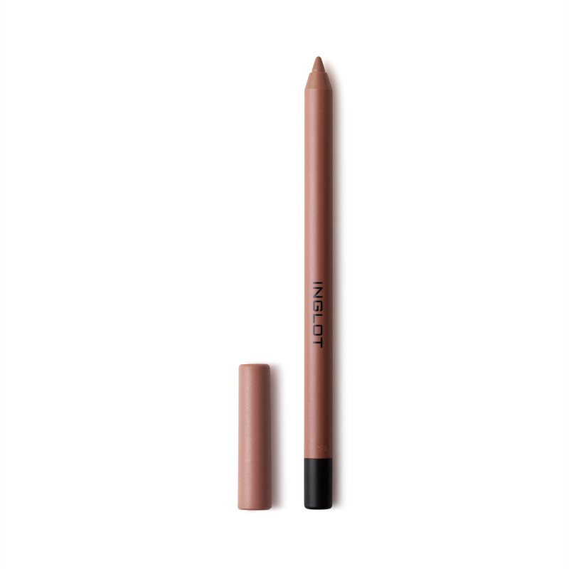 Lip liner with cap on a white background, featuring the Inglot brand.