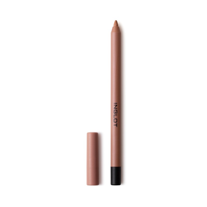 Lip liner with black cap on a white background, featuring the Inglot brand.