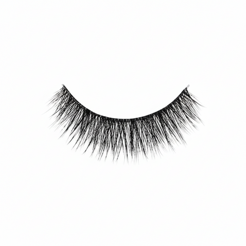 A single pair of black false eyelashes shown against a plain white background.