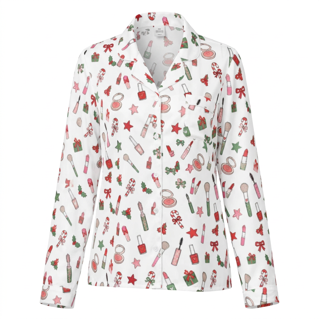 Peppermint Blush | Women’s Long Sleeve Pajama Top