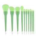 10pc Colorful Makeup Brushes – Foundation, Blush & Eyeshadow